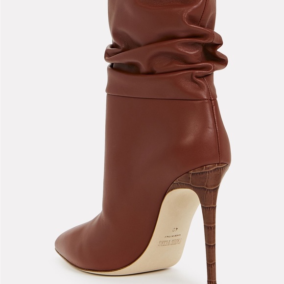 PARIS TEXAS Slouch 105 Leather Ankle Boots - Picture 3 of 4